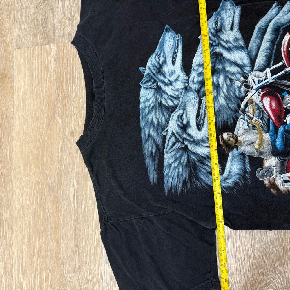Vintage American Thunder Leader Of The Pack T Shirt Sz XL Harley Single Stitch - Picture 4 of 6